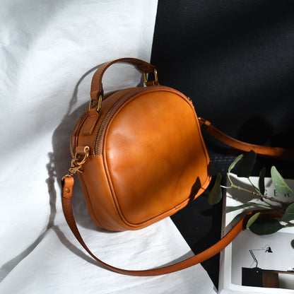 Élégant Sac à Épaule en Cuir Véritable pour Femme