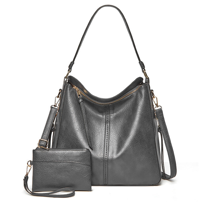 Grand sac fourre-tout en cuir pour femme