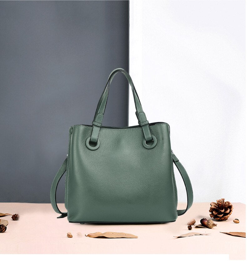 Timeless Vogue Sac à bandoulière en cuir véritable pour femme