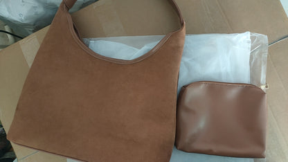 Sac à main en daim Earth - Sac à bandoulière Little Tramp pour femme