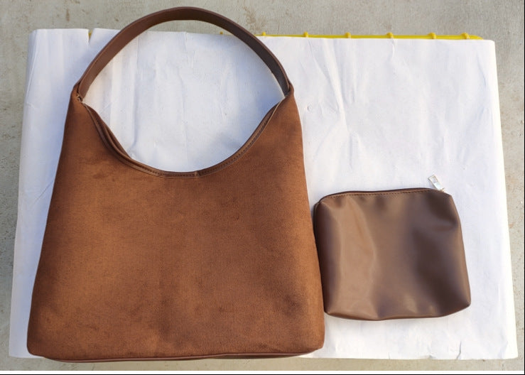 Sac à main en daim Earth - Sac à bandoulière Little Tramp pour femme